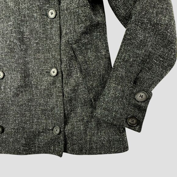 Royal Robbins Double Breasted Peacoat Jacket Women Medium Black Water Resistant - Picture 2 of 10
